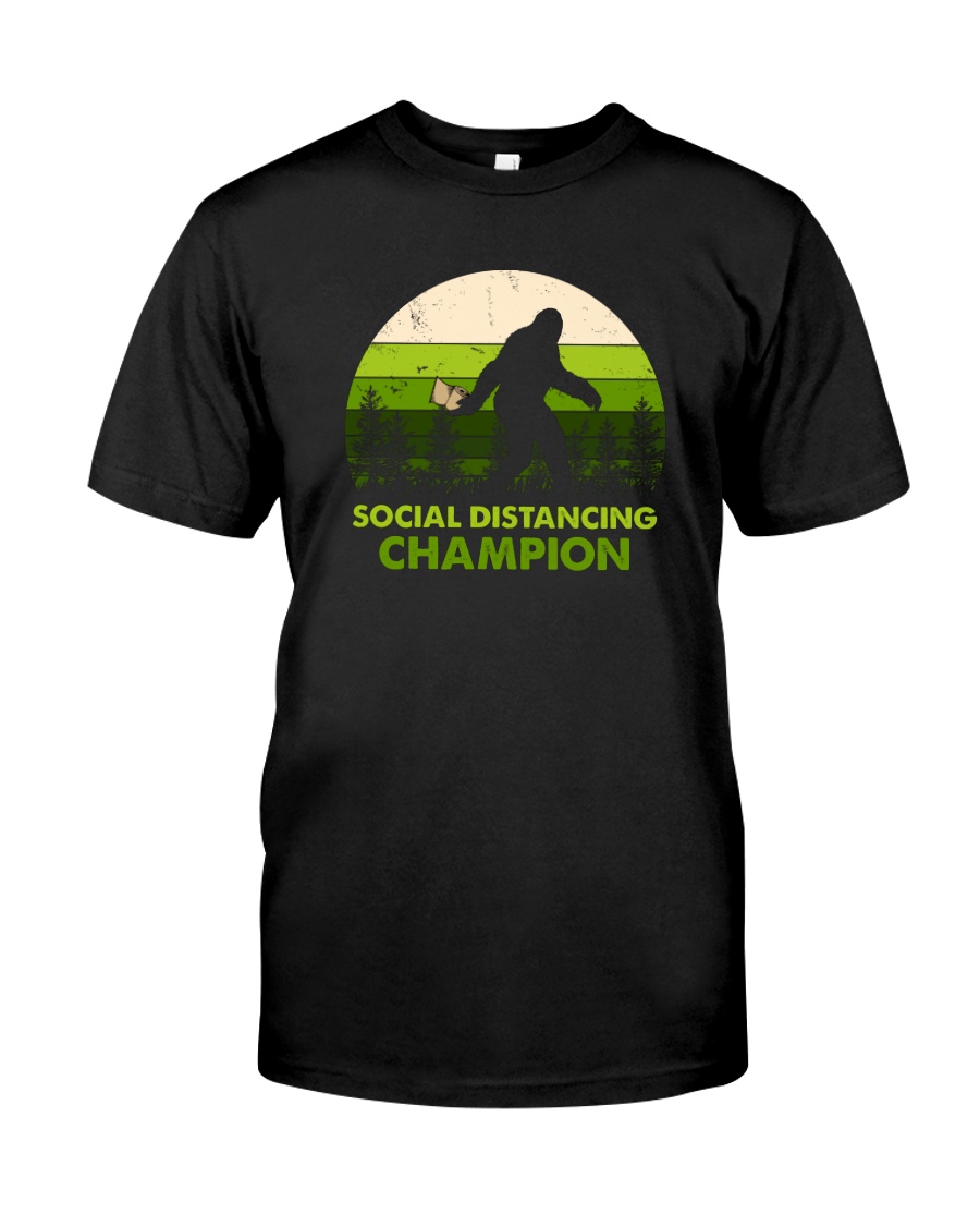 SOCIAL DISTANCING CHAMPION TOILET PAPER BIGFOOT Classic T-Shirt