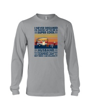 SUPER COOL CAMPING HUSBAND Long Sleeve Tee tile