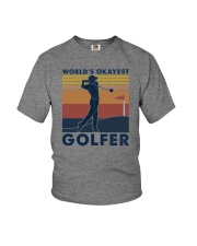 WORLD'S OKAYEST GOLFER VINTAGE Youth T-Shirt thumbnail