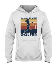 WORLD'S OKAYEST GOLFER VINTAGE Hooded Sweatshirt thumbnail
