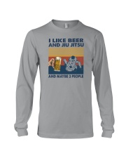 I LIKE BEER AND JIU JITSU Long Sleeve Tee tile