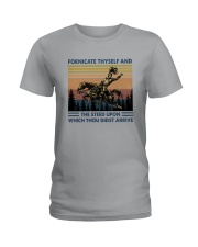 FORNICATE THYSELF Ladies T-Shirt tile