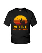 MILF MAN I LOVE FISHING VINTAGE Youth T-Shirt tile