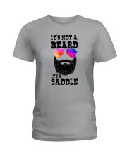 IT'S NOT A BEARD IT'S A SADDLE Ladies T-Shirt thumbnail