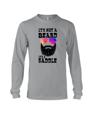IT'S NOT A BEARD IT'S A SADDLE Long Sleeve Tee thumbnail