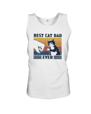 BEST CAT DAD EVER VINTAGE Unisex Tank tile