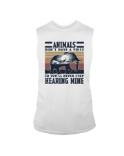 ANIMALS DON'T HAVE A VOICE Sleeveless Tee tile
