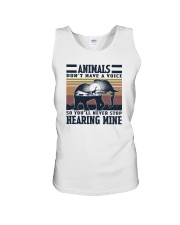 ANIMALS DON'T HAVE A VOICE Unisex Tank tile