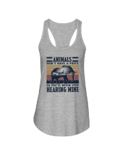 ANIMALS DON'T HAVE A VOICE Ladies Flowy Tank tile