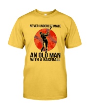 old man baseball Classic T-Shirt front