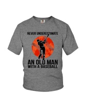 old man baseball Youth T-Shirt thumbnail