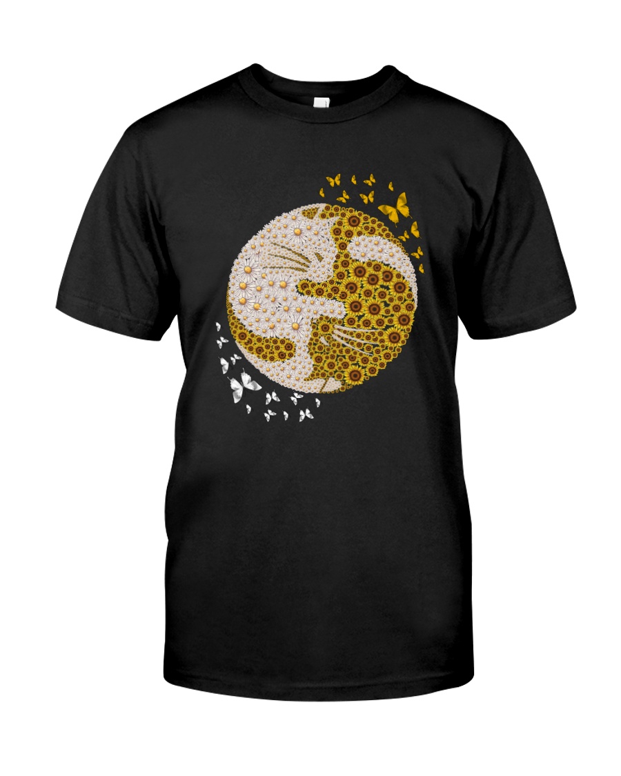 YIN YANG CATS SUNFLOWER Classic T-Shirt