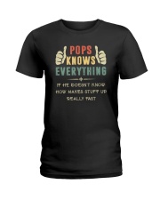 POPS KNOW EVERYTHING Ladies T-Shirt thumbnail