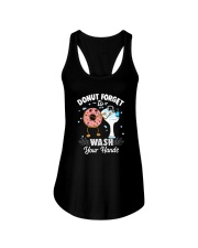DONUT FORGET TO WASH YOUR HANDS Ladies Flowy Tank thumbnail