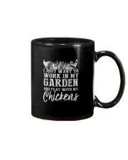 WORK IN MY GARDEN AND PLAY WITH MY CHICKENS Mug thumbnail