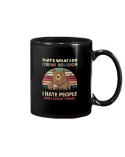 DRINK BOURBON HATE PEOPLE AND KNOW THINGS VINTAGE Mug thumbnail