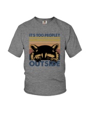 IT'S TOO PEOPLEY OUTSIDE RACCOON Youth T-Shirt tile