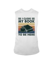 I CLOSED MY BOOK TO BE HEERE Sleeveless Tee tile