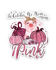 PIG PINK Sticker - 4 pack (Vertical) front