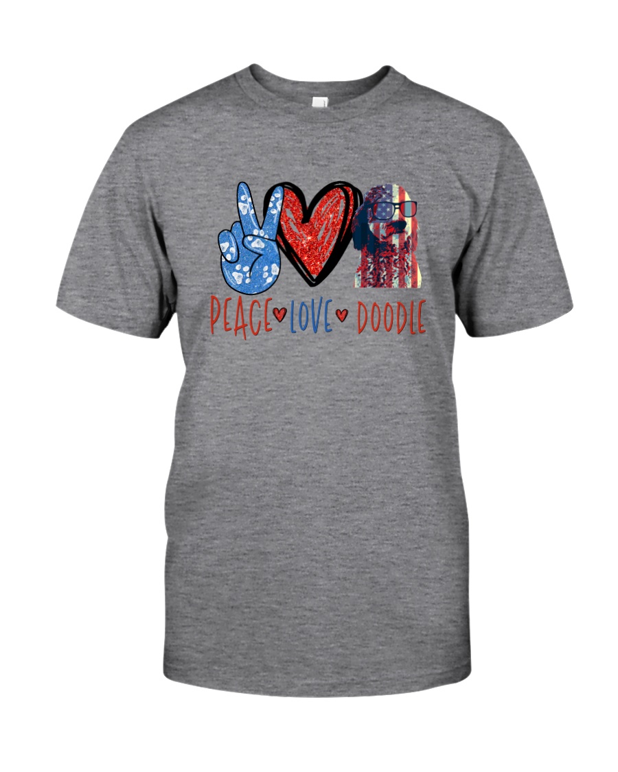 PEACE LOVE DOODLE Classic T-Shirt