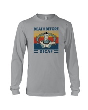 DEATH BEFORE DECAF VINTAGE Long Sleeve Tee tile
