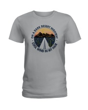 ON A DARK DESERT HIGHWAY COOL WIND IN MY HAIR Ladies T-Shirt thumbnail