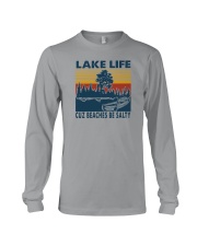 LAKE LIFE CUZ BEACHES BE SALTY vt Long Sleeve Tee tile