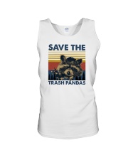 SAVE THE TRASH PANDAS Unisex Tank tile