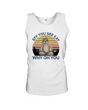 EFF YOU SEE KAY SLOTH Unisex Tank thumbnail
