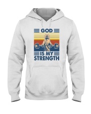 GOD IS MY STRENGTH Hooded Sweatshirt tile