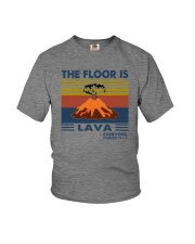 THE FLOOR IS LAVA EVERYONE POMPEII Youth T-Shirt tile