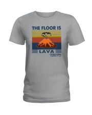 THE FLOOR IS LAVA EVERYONE POMPEII Ladies T-Shirt tile