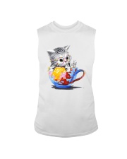 KITTY ON CUP HAND Sleeveless Tee thumbnail
