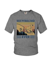 BEST PITBULL DAD EVER Youth T-Shirt tile