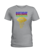 BIRTHDAY BEHAVIOR Ladies T-Shirt tile