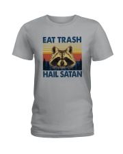 EAT TRASH HAIL SATAN Ladies T-Shirt tile