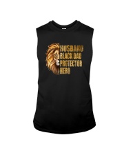 HUSBAND BLACK DAD PROTECTOR HERO Sleeveless Tee tile