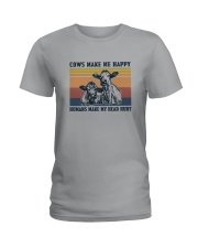 COWS MAKE ME HAPPY Ladies T-Shirt thumbnail