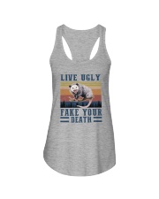 LIVE UGLY FAKE YOUR DEATH Ladies Flowy Tank thumbnail