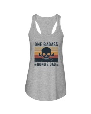ONE BADASS BONUS DAD Ladies Flowy Tank tile