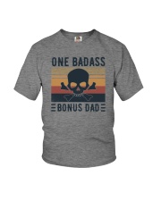 ONE BADASS BONUS DAD Youth T-Shirt tile