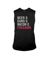BEER GUNS BACON FREEDOM RED Sleeveless Tee tile