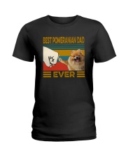 BEST Pomeranian DAD EVER Ladies T-Shirt thumbnail