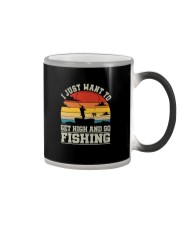 I JUST WANT TO GET HIGH AND GO FISHING Color Changing Mug thumbnail