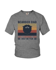 BEARDED DAD LIKE A NORMAL DAD JUST BETTER Youth T-Shirt thumbnail