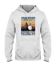 SUPER SEXY CHICKEN LADY Hooded Sweatshirt tile