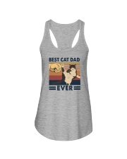 BEST CAT DAD EVER Ladies Flowy Tank tile