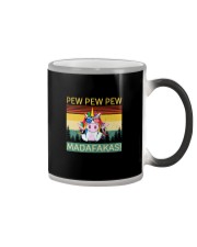 PEW PEW PEW MADAFAKAS UNICORN Color Changing Mug thumbnail