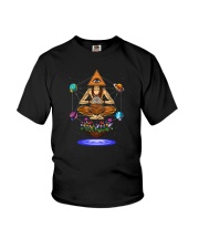 Illuminati Pyramid Yoga Youth T-Shirt tile