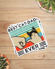 BEST CAT DAD EVER Sticker - 4 pack (Vertical) aos-sticker-4-pack-vertical-lifestyle-front-07